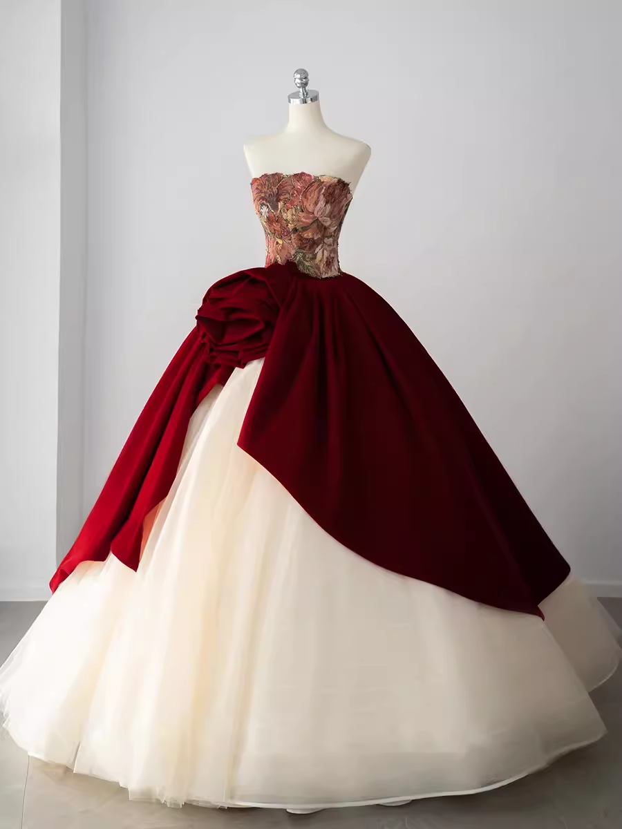 Burgundy Sweet 16 Dresses