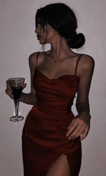 Stunning Spaghetti Straps Long Wine Red Slit Prom Dress Birthday Outfits P464