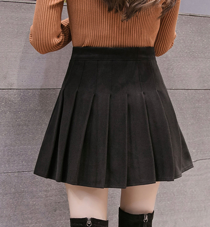 Cute A Line Pleated Skirt P338