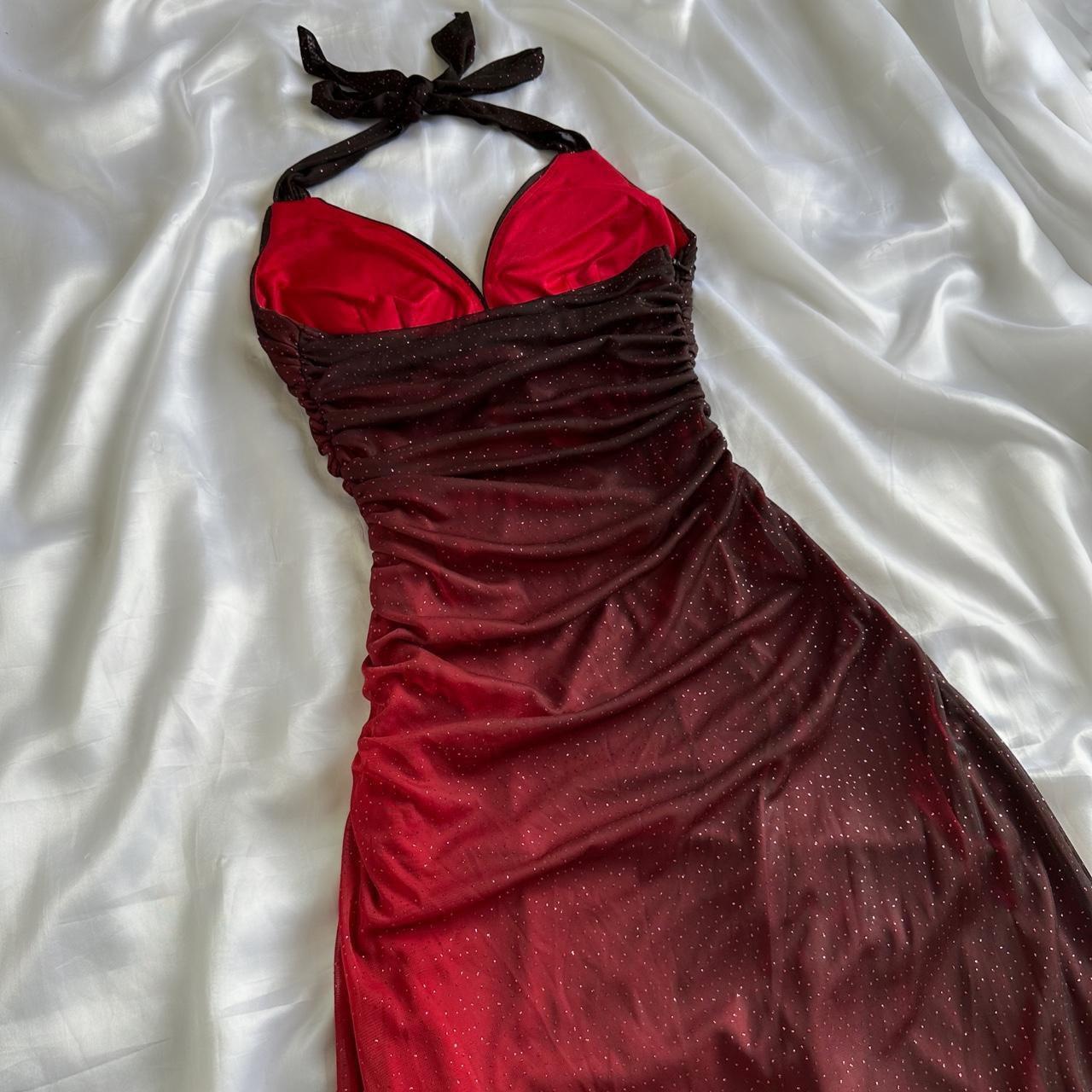 Beautiful Halter Birthday Party Dresses Red Prom Dresses P692