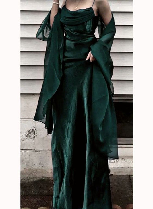 Beautiful Dark Green Long Prom Dress Evening Dress P1331