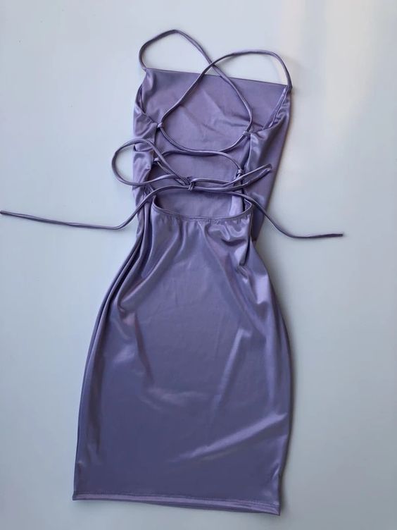 Simple Sheath Silk Satin 18th Birthday Dresses Birthday Outfits P1402
