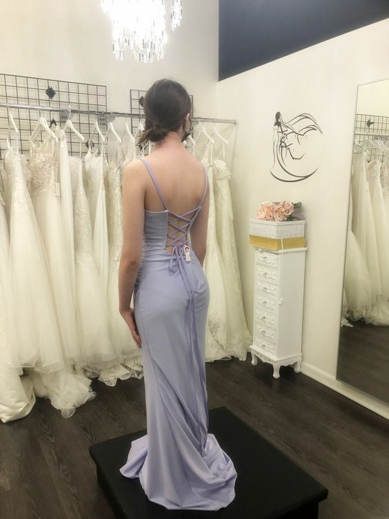 Lilac Backless Dress