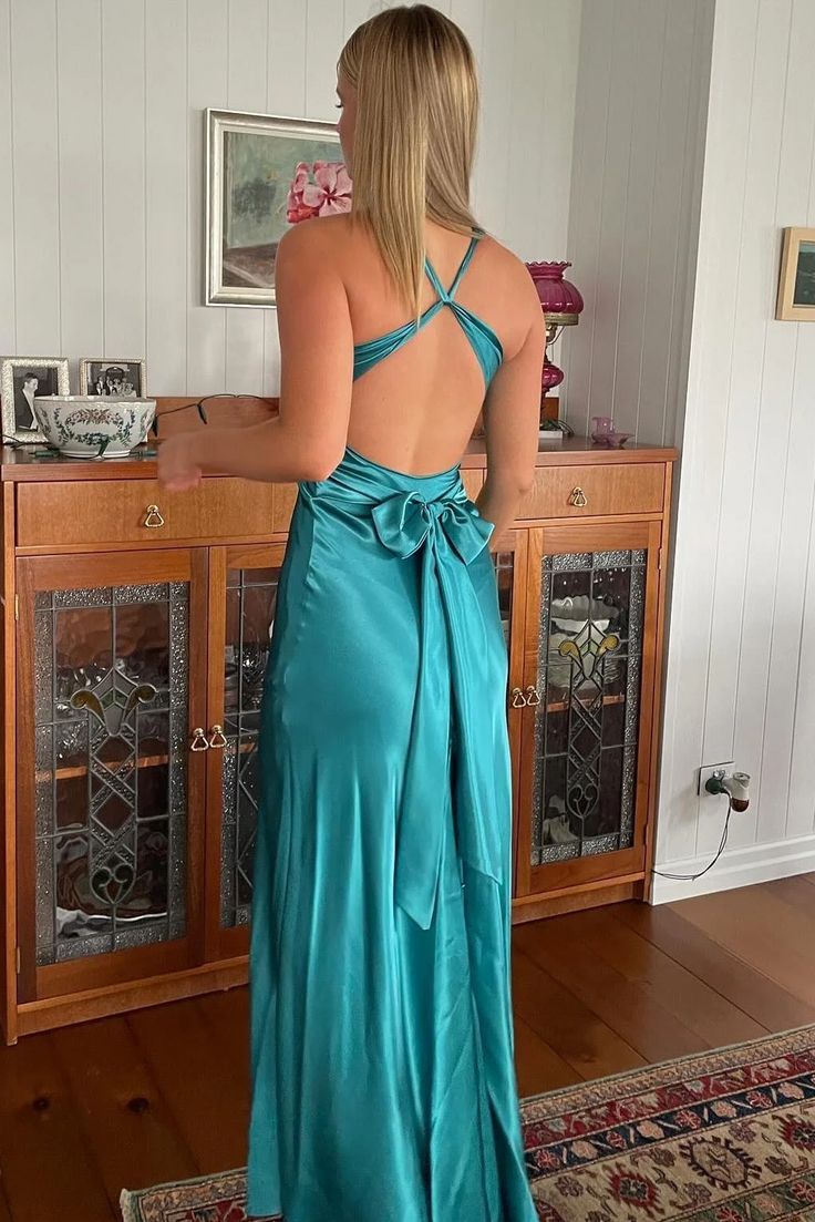 Sexy Mermaid V neckline Long Prom Dress P1620