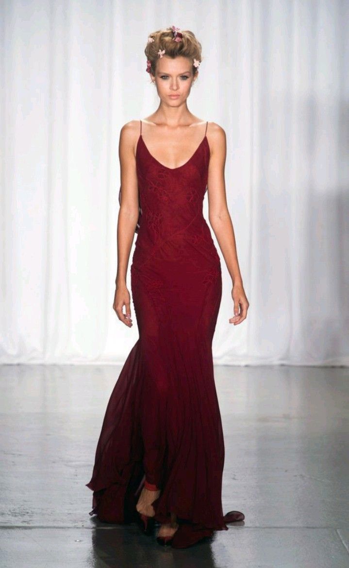 Straps Burgundy Long Prom Dresses For Teens P1851