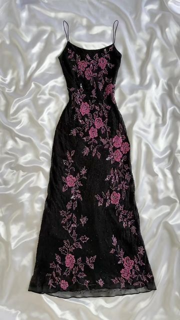 Vintage A line Straps Black Lace Prom Dresses 22th Birthday Outfit P1975