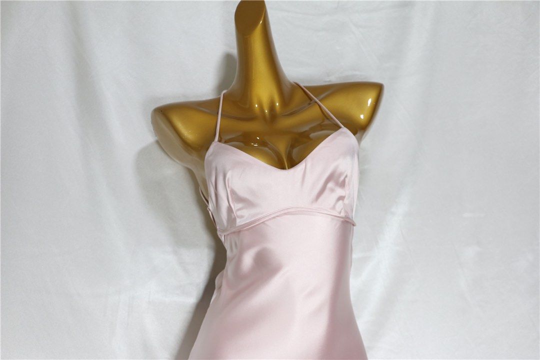 Sexy Birthday Dresses Pink Halter Prom Dresses Birthday Outfits P368