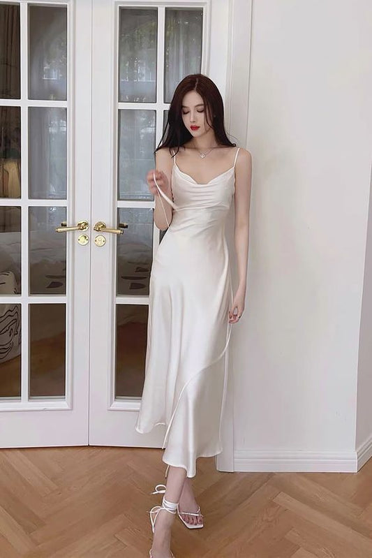 Simple A-Line Prom Dresses Maxi Dress 22th Birthday Outfits P650