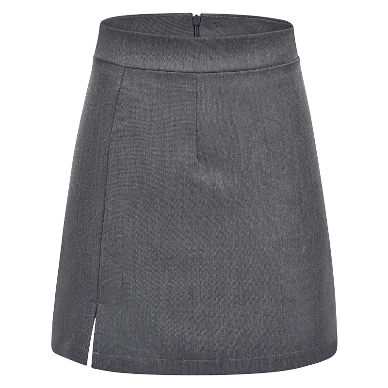 Sexy high-waisted slit hip-covering skirt for women, anti-exposure A-line short skirt, one-step skirt P347