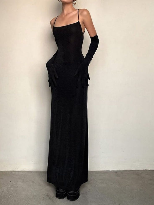 Modest Mermaid Black Halter Prom Dresses 22th Birthday Outfit P417