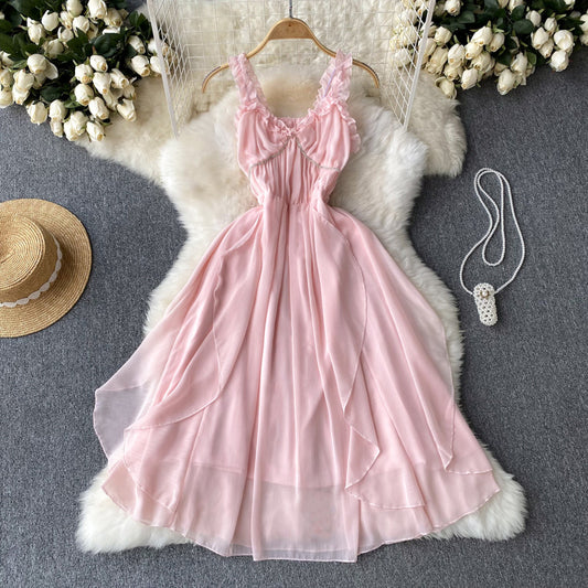 Pink A-line Fashion Dress P271