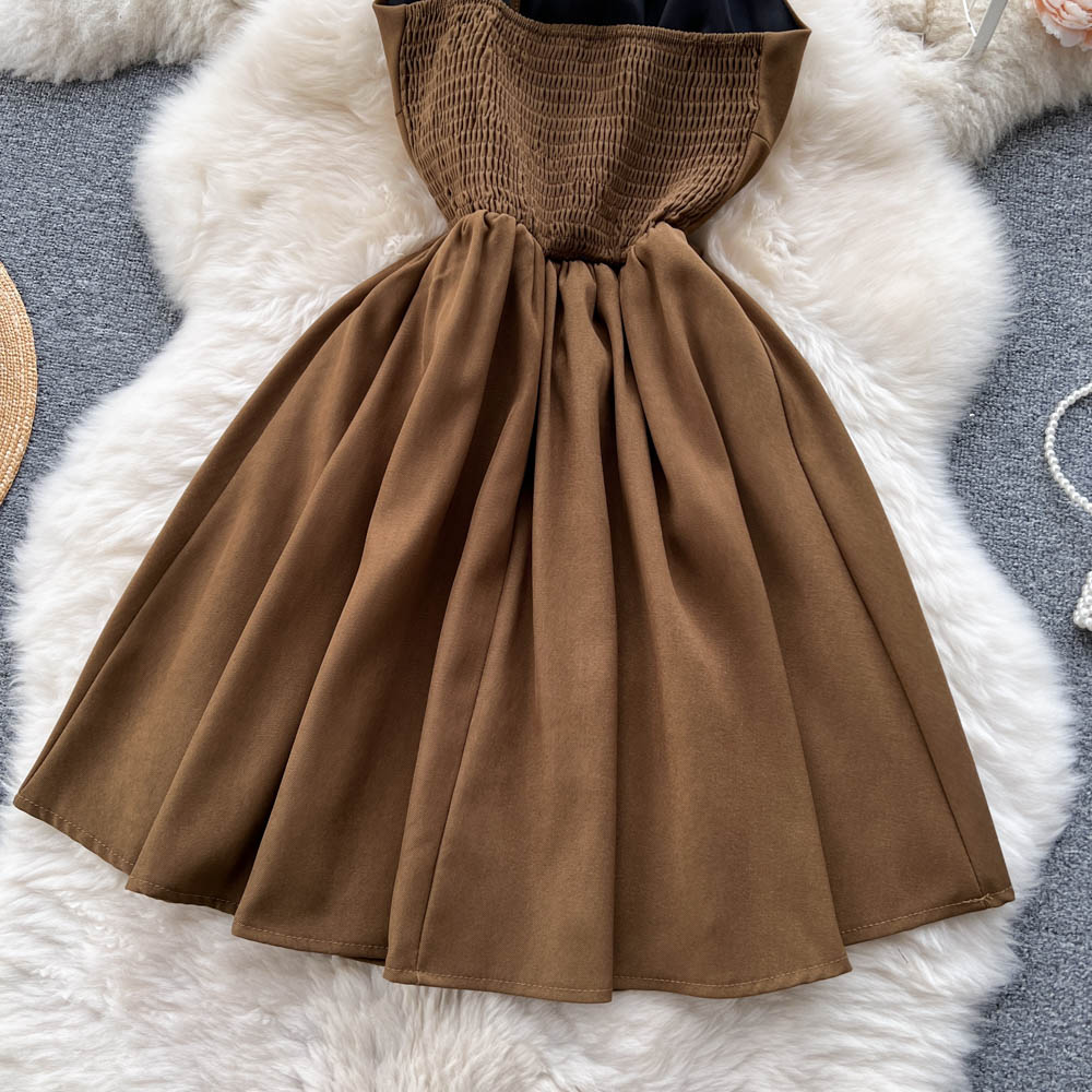 Cute Lace-up Short Dress, A-line Fashion Dress P274