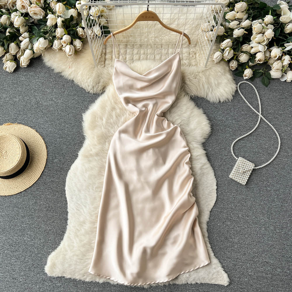 Simple Satin Dresses, Fashion Dresses P269