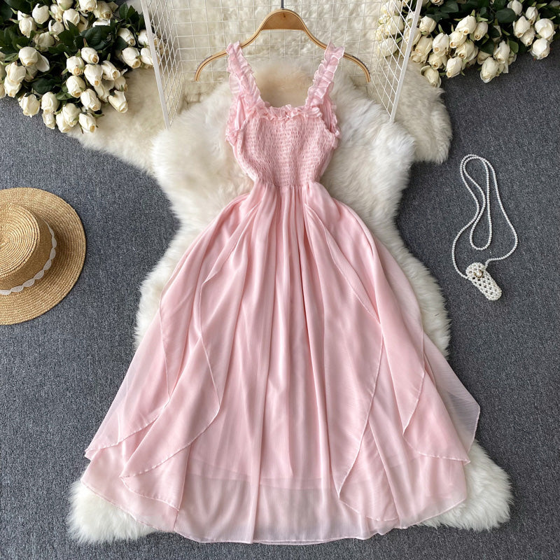 Pink A-line Fashion Dress P271