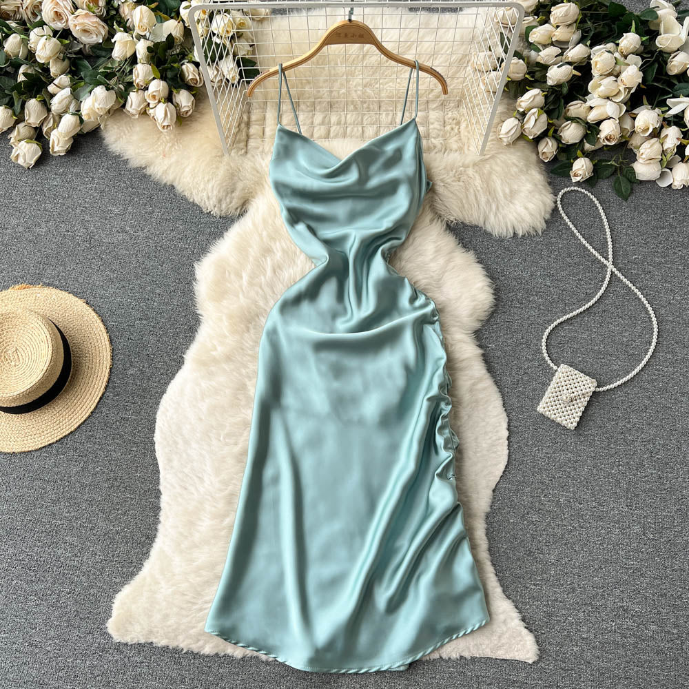 Simple Satin Dresses, Fashion Dresses P269