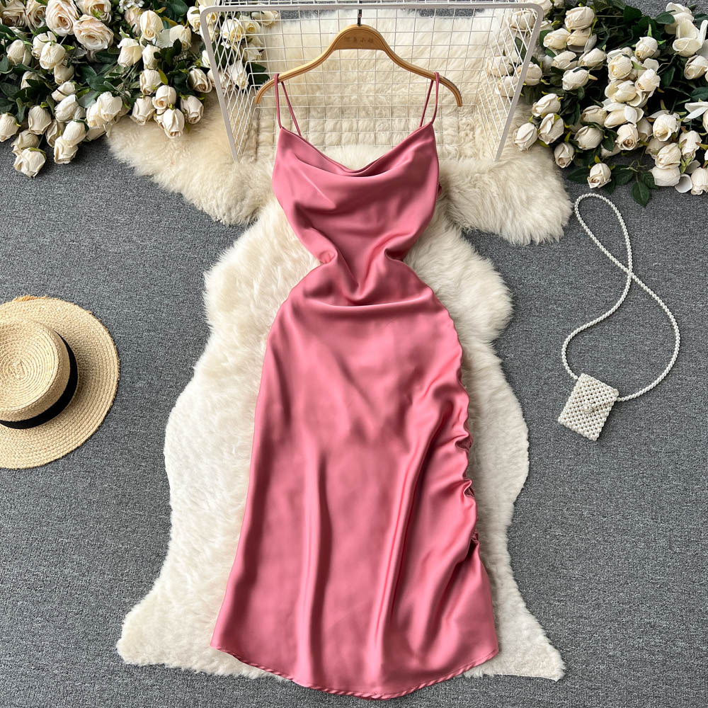 Simple Satin Dresses, Fashion Dresses P269