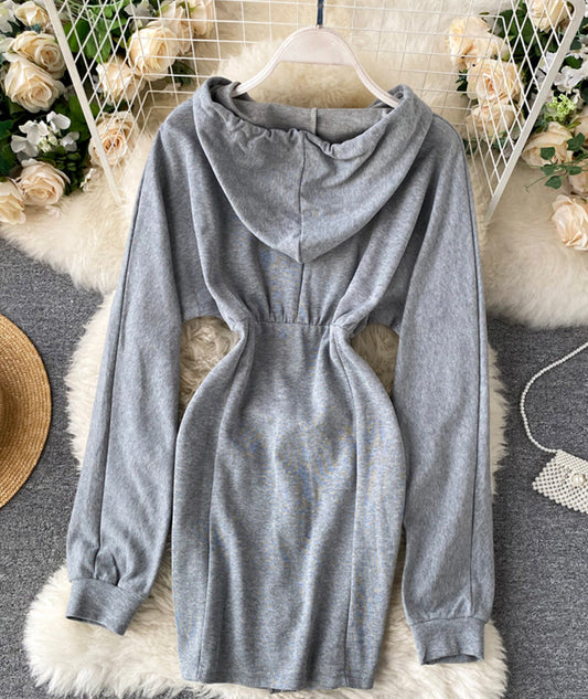 Cute Hoodie Casual Dress P296