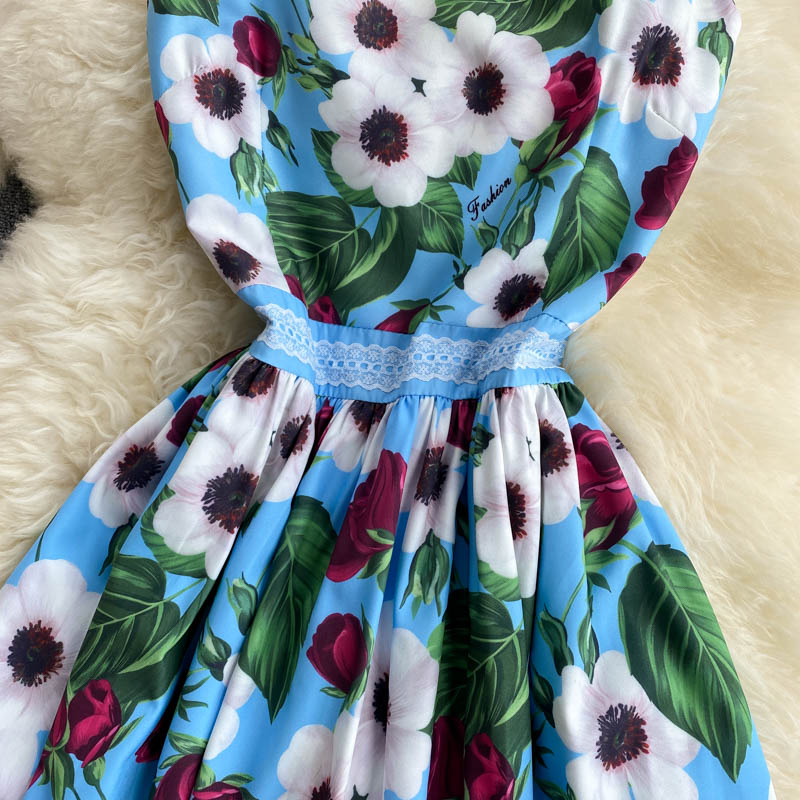 Cute A Line Floral Dress Fashion Dress P306