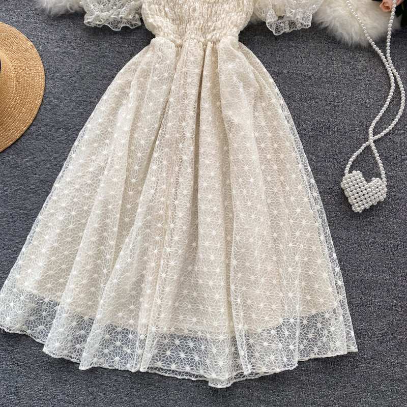 Cute Lace Short Dress Fashion Dress P312