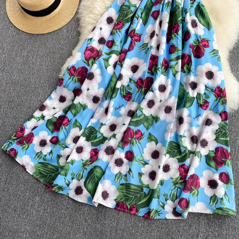 Cute A Line Floral Dress Fashion Dress P306