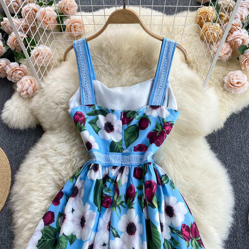 Cute A Line Floral Dress Fashion Dress P306