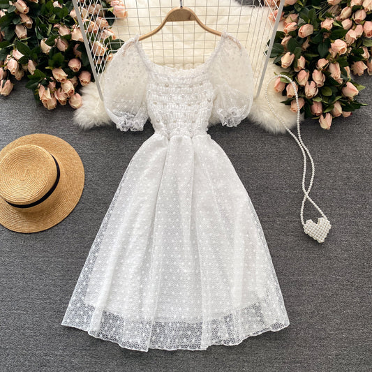 Cute Lace Short Dress Fashion Dress P312