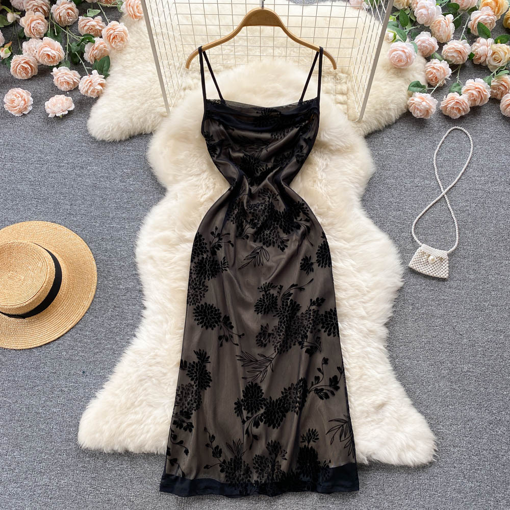 Sexy Tight Black Lace Dress Summer Women Holiday Dress P223