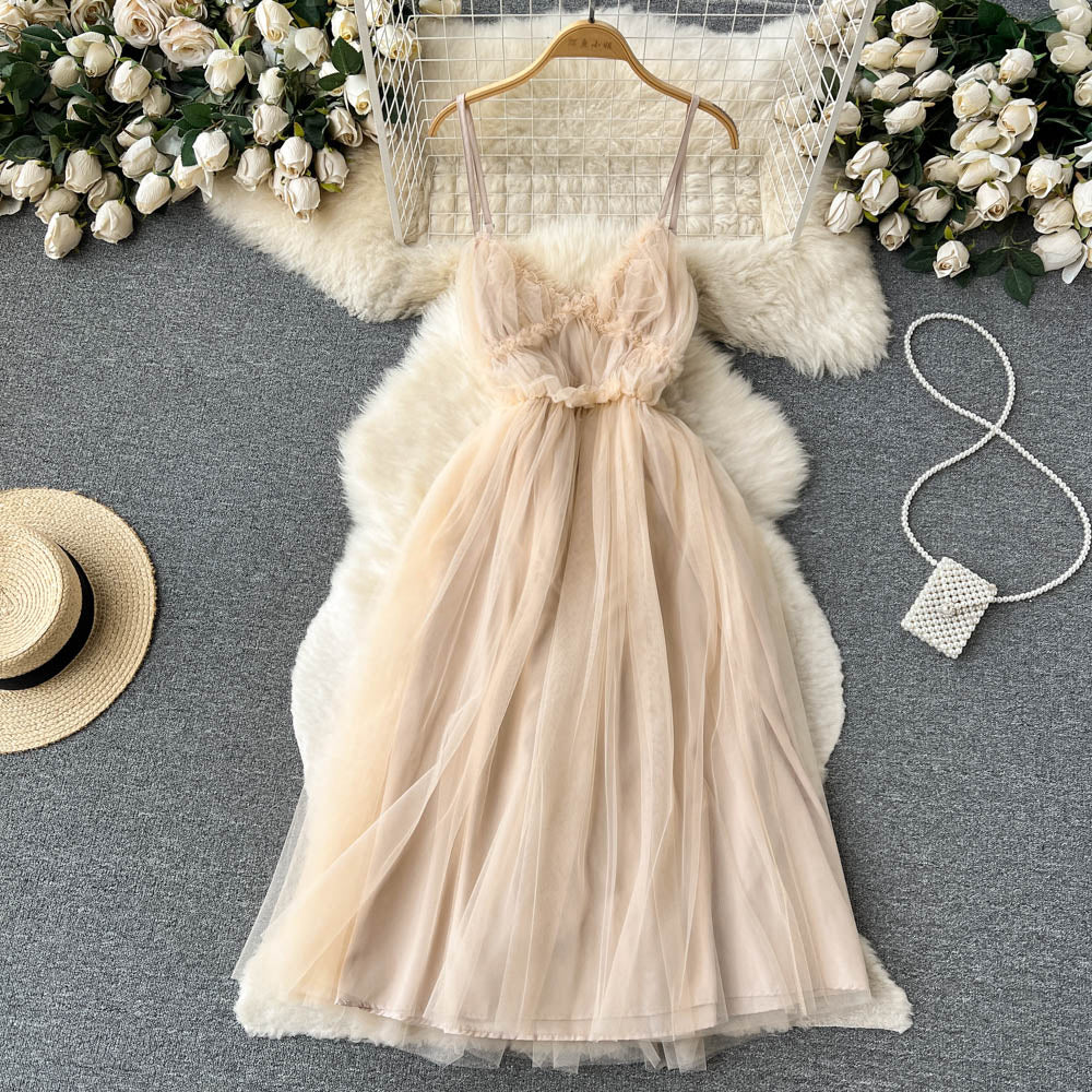 Sexy Spaghetti Straps Tulle Short Dress Hot Women Dress P144