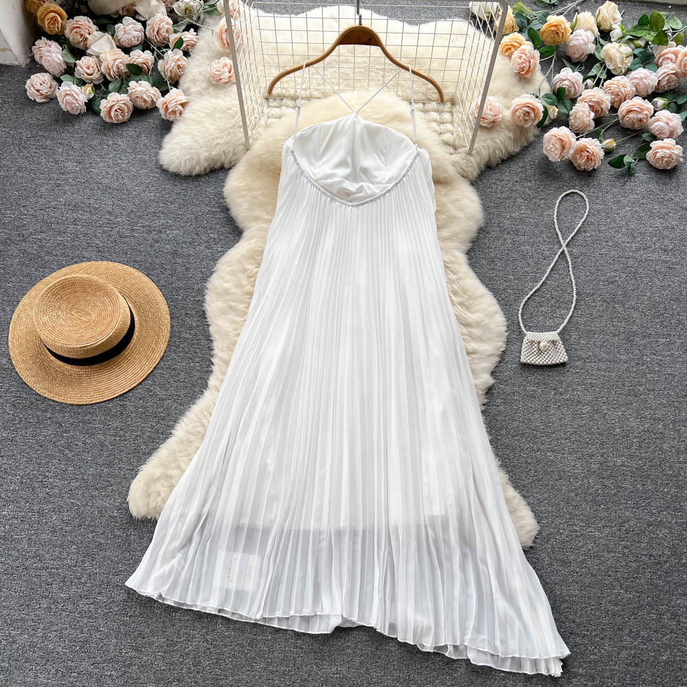 Sexy Halter Ruffles Dress Summer Women Holiday Dress P213