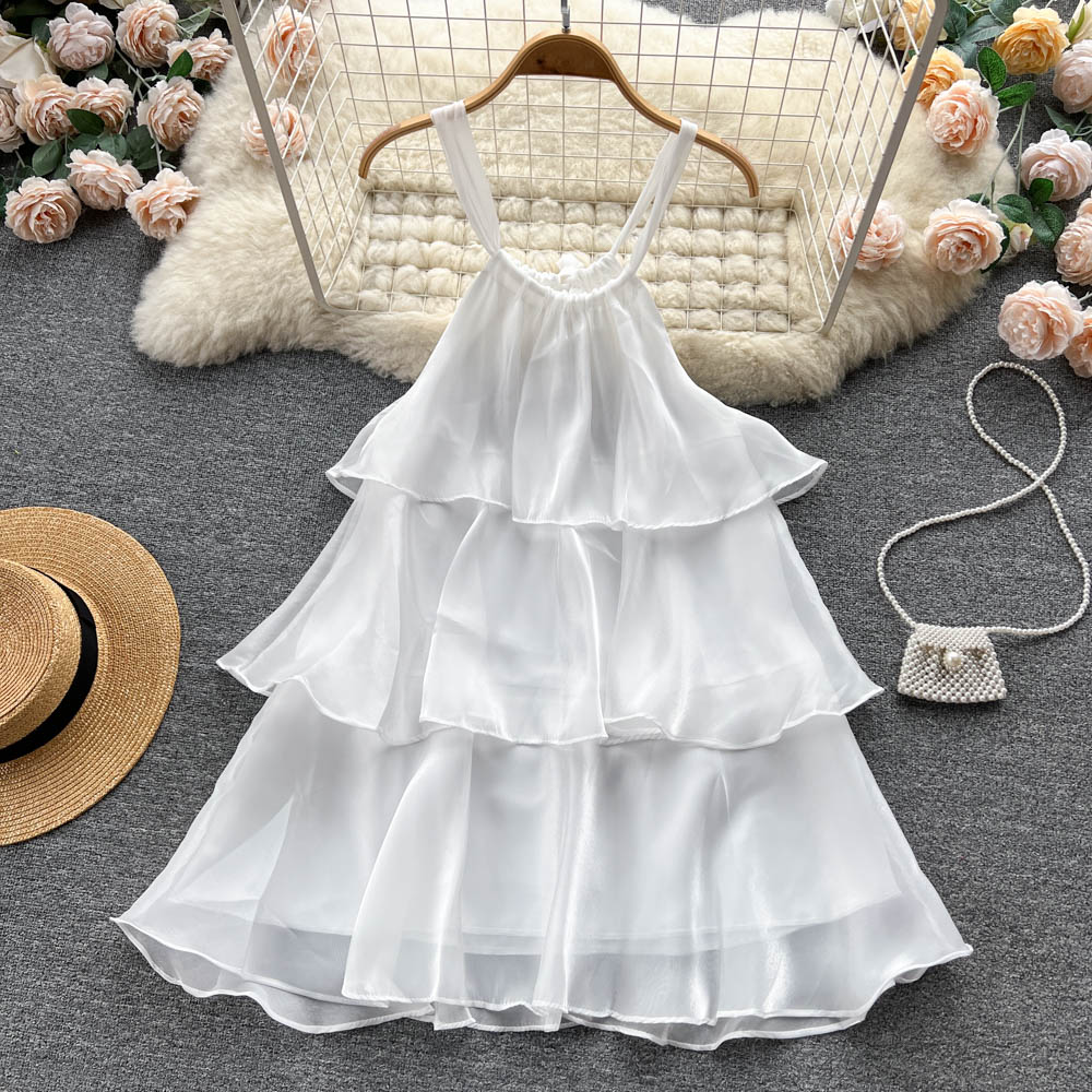 Sweet Halter Summer Dress Women Holiday Dress P179