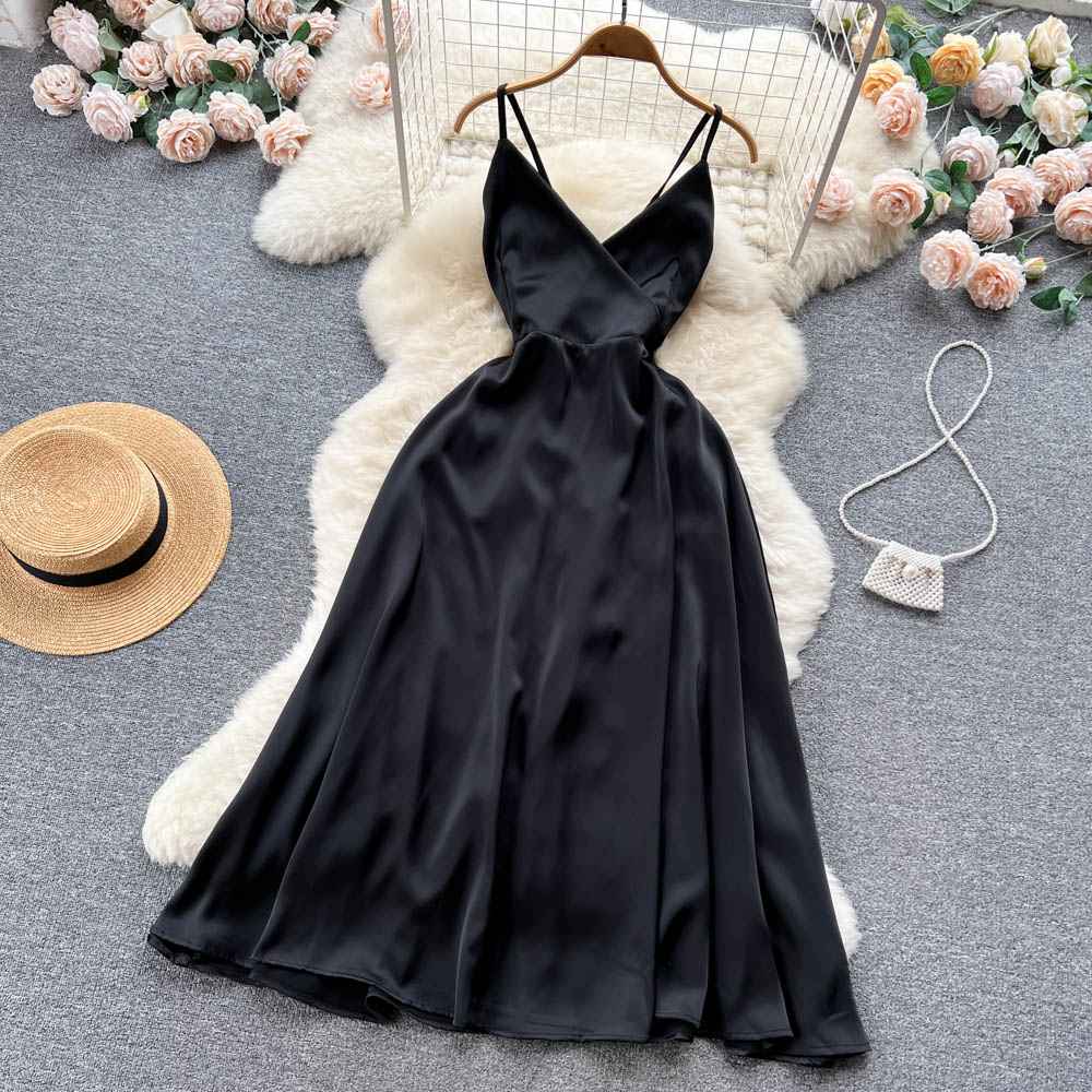 Sweet Straps Summer Dress Women Holiday Dress P180