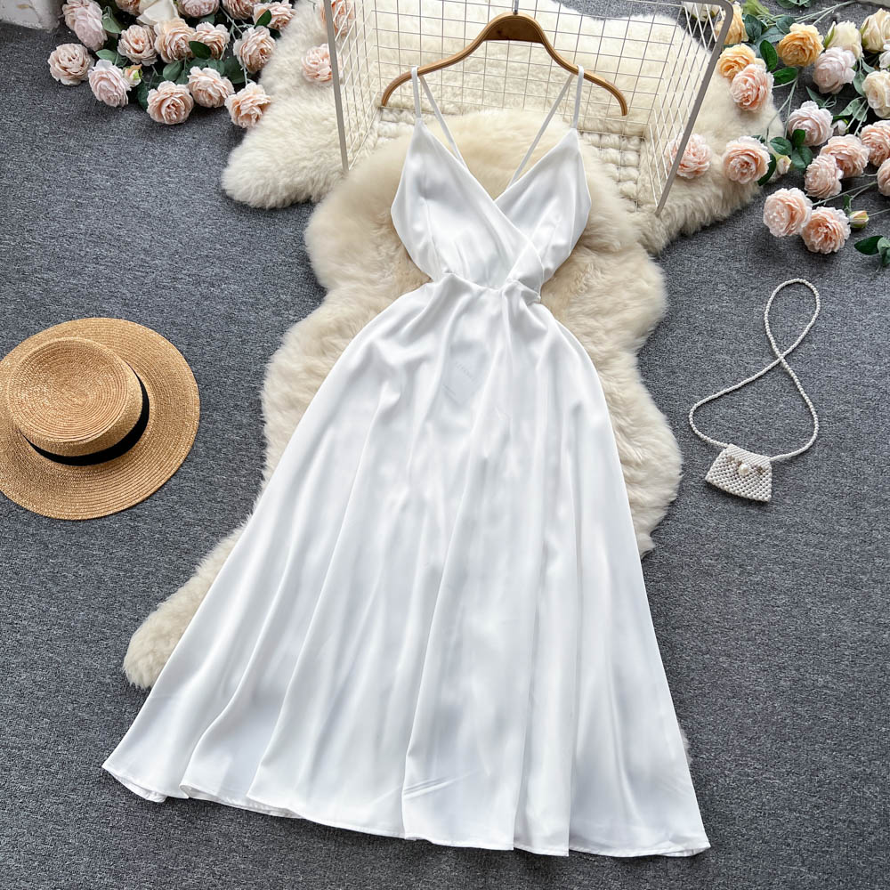 Sweet Straps Summer Dress Women Holiday Dress P180