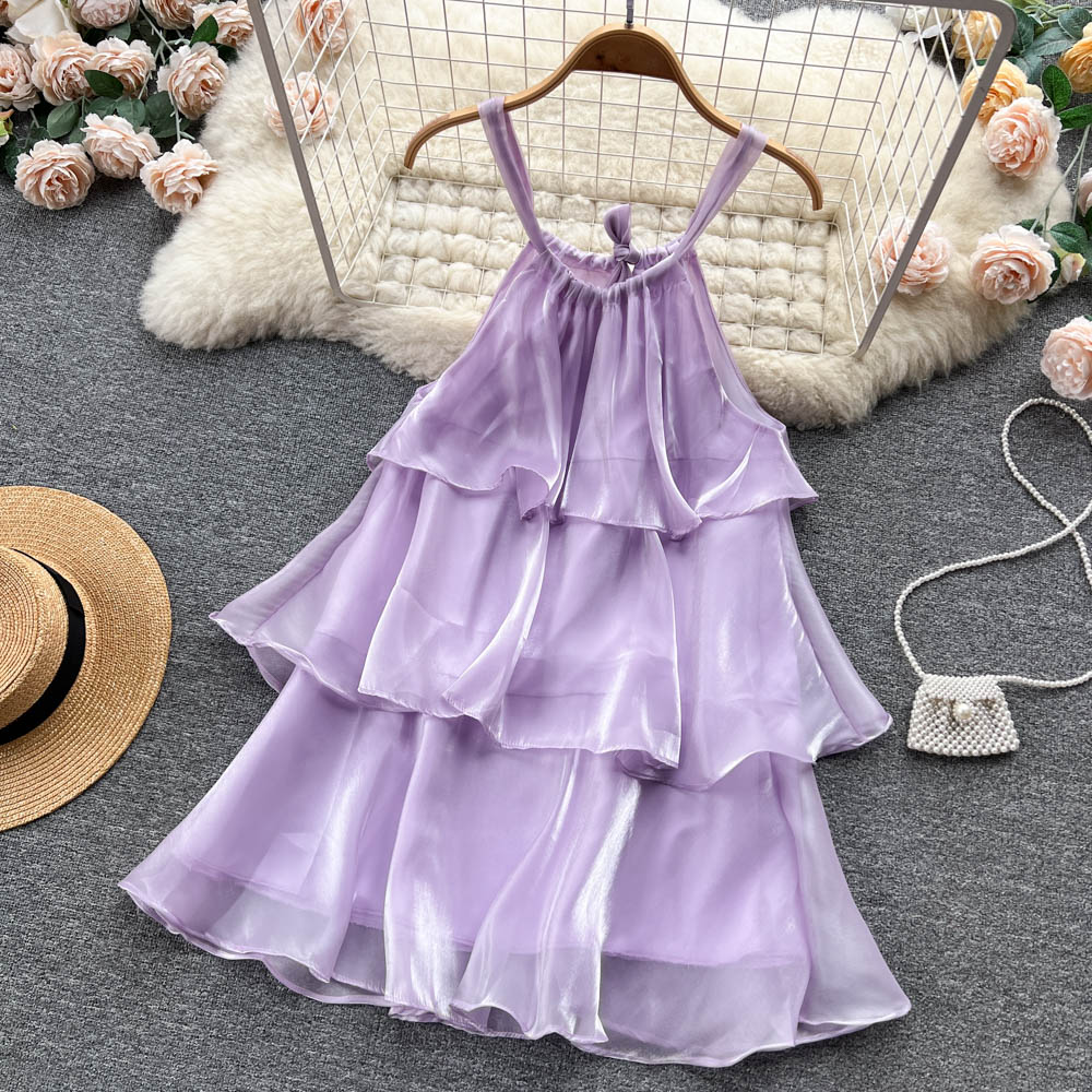 Sweet Halter Summer Dress Women Holiday Dress P179