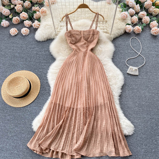 Sexy Spaghetti Straps Summer Beach Dress Women Holiday Dress P197