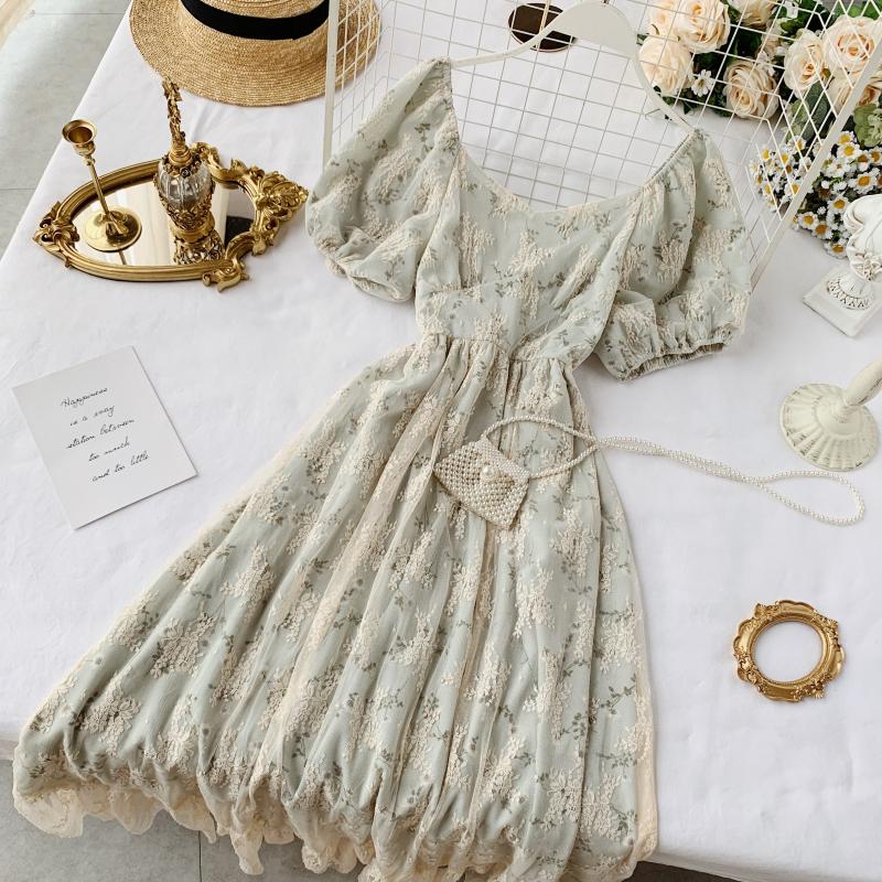 Cute lace dress women's dress P107