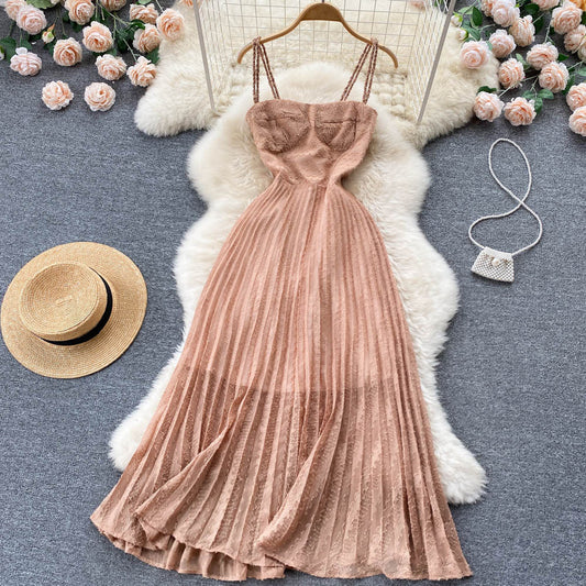 Sexy Spaghetti Straps Summer Beach Dress Women Holiday Dress P197