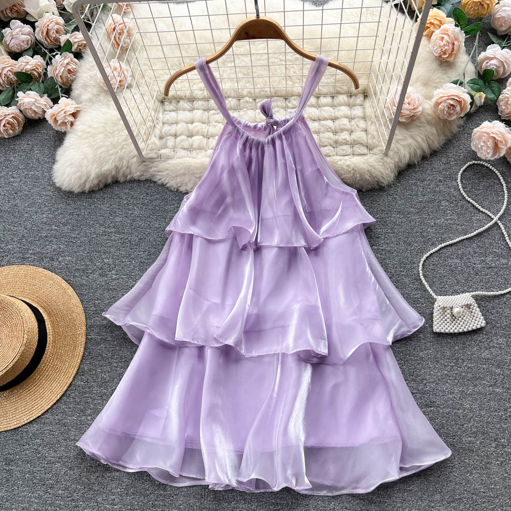 Sweet Halter Summer Dress Women Holiday Dress P179