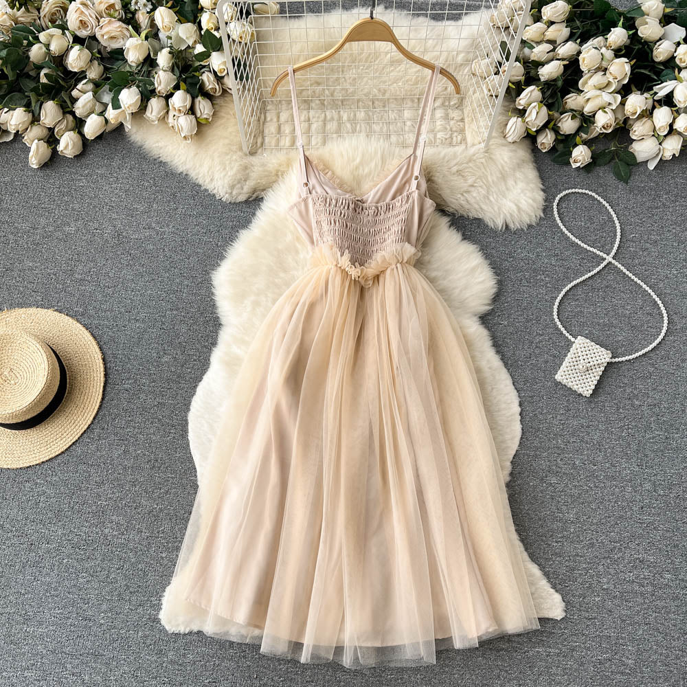 Sexy Spaghetti Straps Tulle Short Dress Hot Women Dress P144