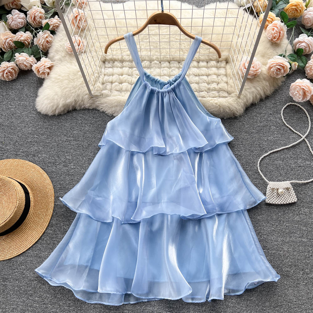 Sweet Halter Summer Dress Women Holiday Dress P179