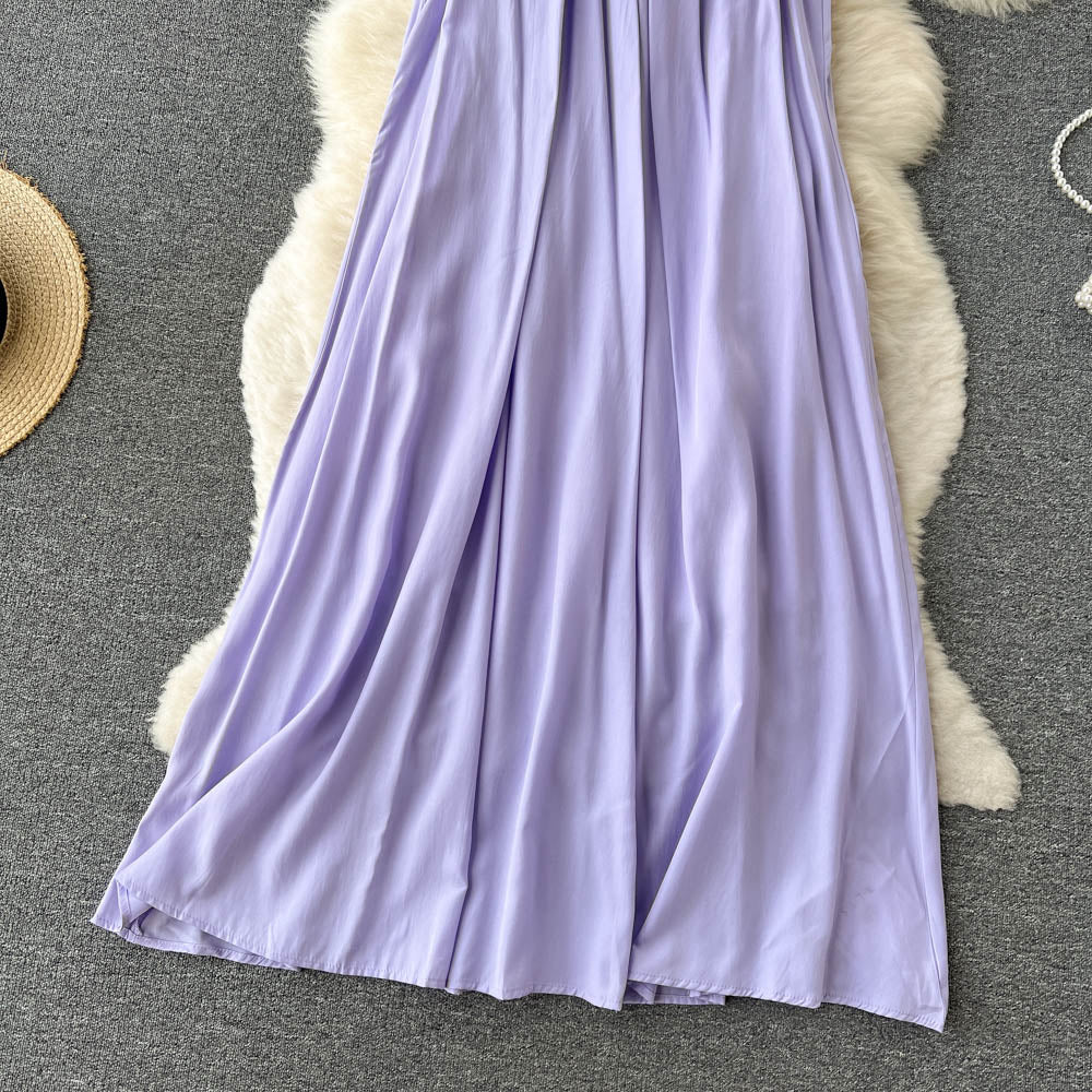 Simple Scoop Summer Beach Dress Women Holiday Dress P188