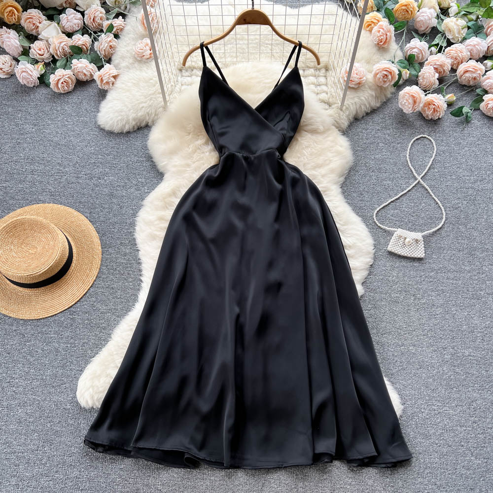 Sweet Straps Summer Dress Women Holiday Dress P180