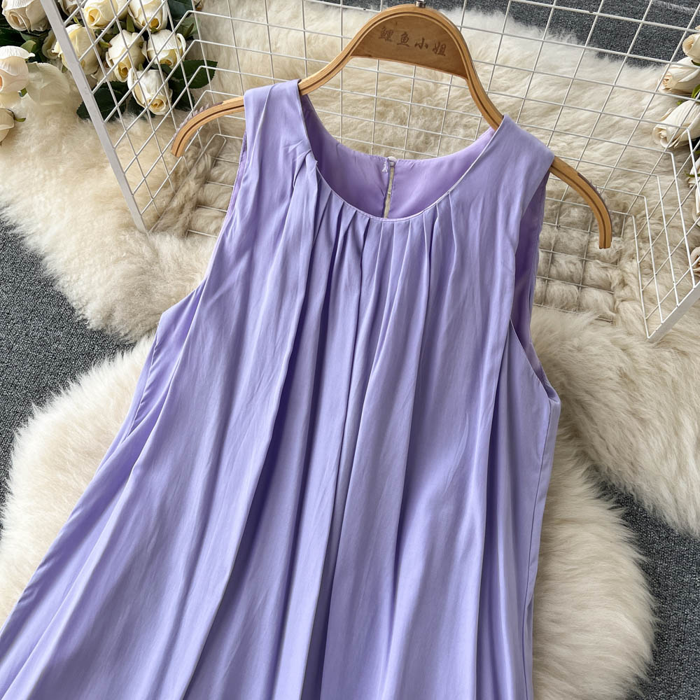 Simple Scoop Summer Beach Dress Women Holiday Dress P188