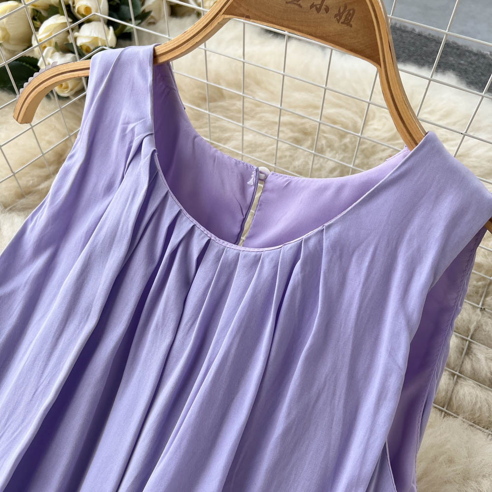 Simple Scoop Summer Beach Dress Women Holiday Dress P188