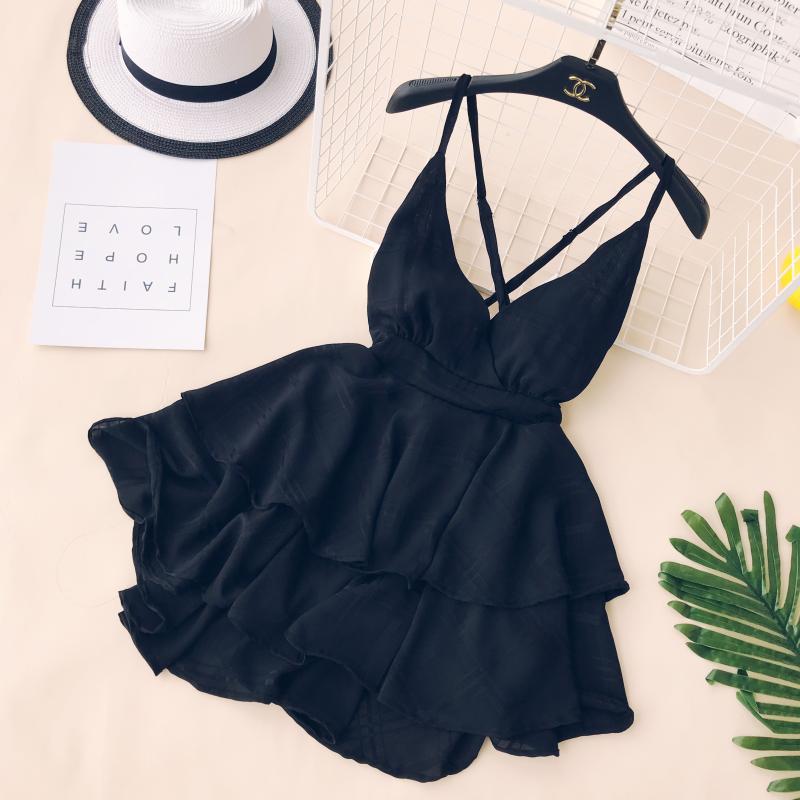 Sexy Straps Summer Short Dress Women Holiday Dress P164