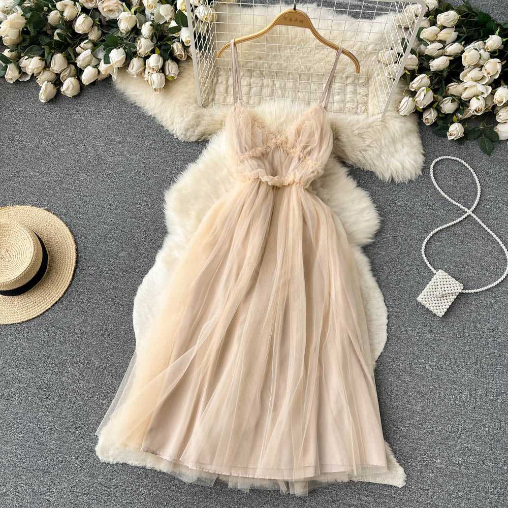 Sexy Spaghetti Straps Tulle Short Dress Hot Women Dress P144