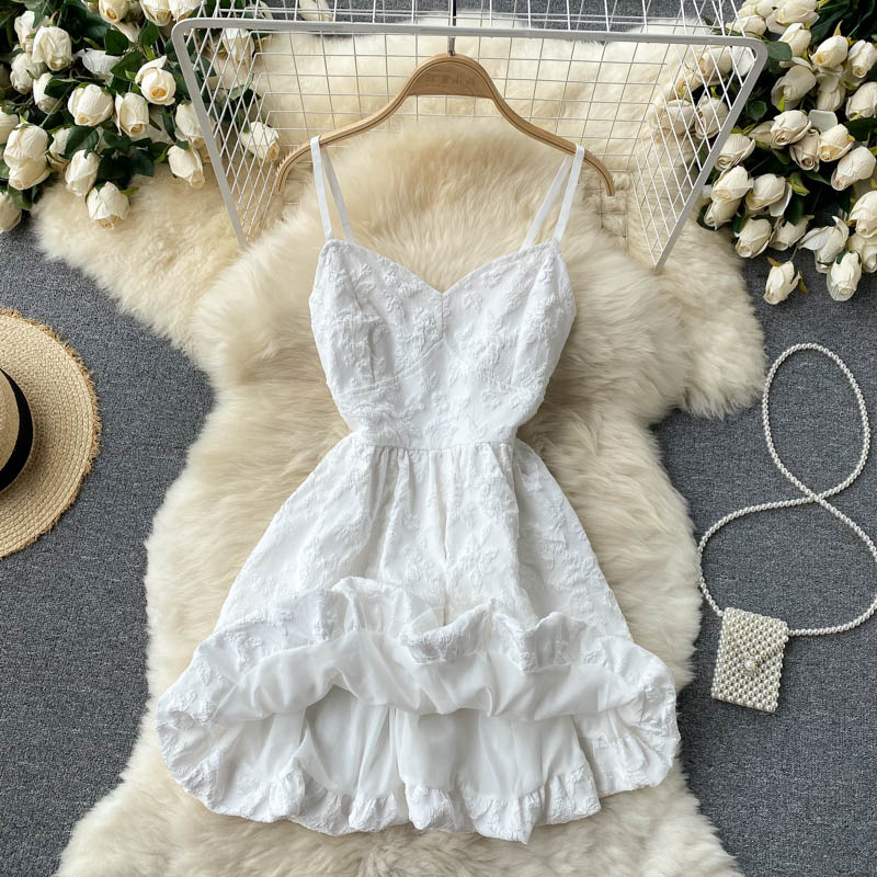 Sexy Spaghetti Straps Lace Short Dress Summer Women Holiday Dress P227