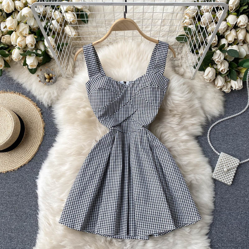 Cute Spaghetti Straps Floral Dress Women Dress P145