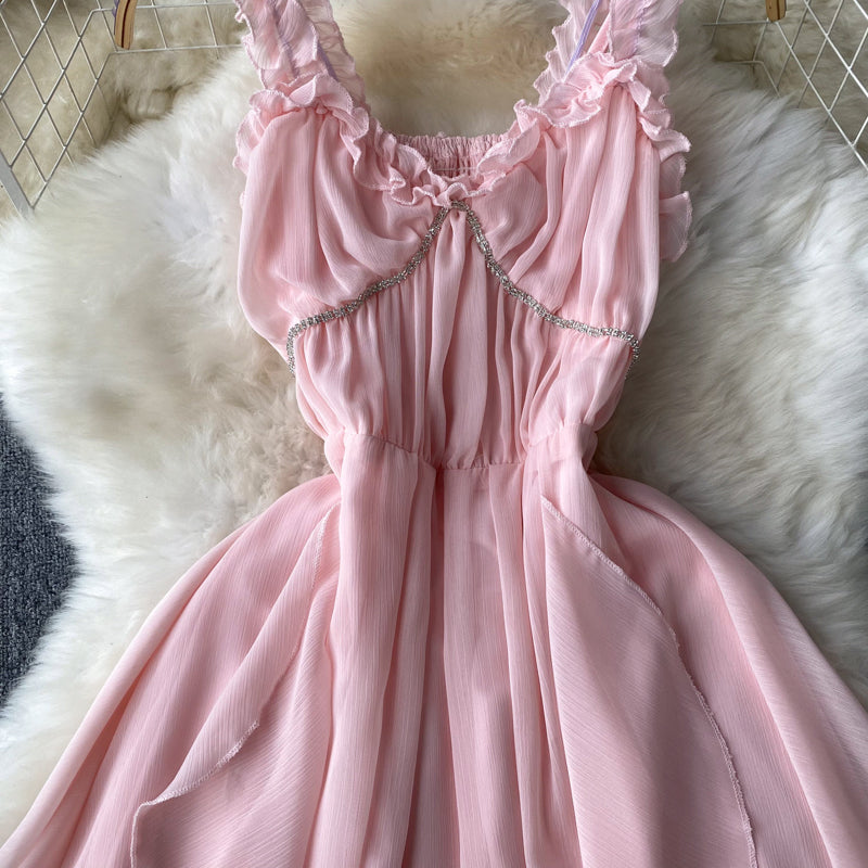 Pink A-Line Fashion dress 004